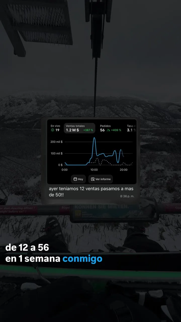 De 12 a 56 ventas en una semana